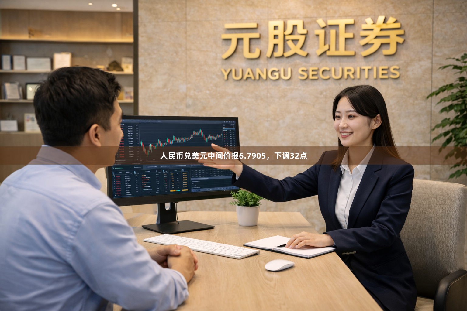 人民币兑美元中间价报6.7905，下调32点