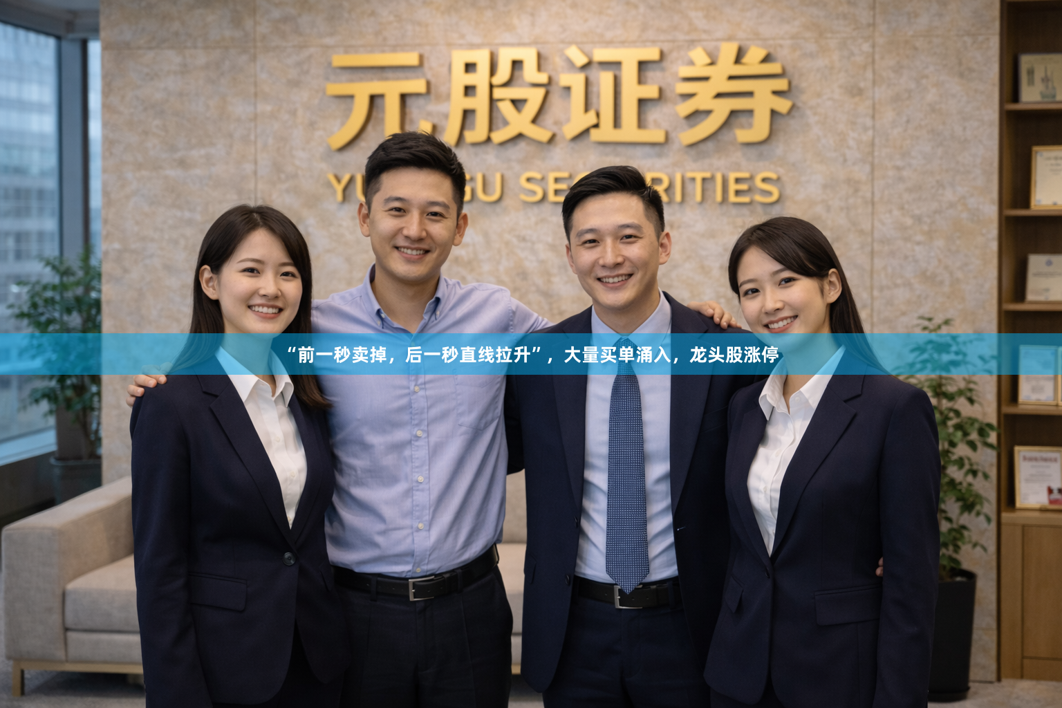 “前一秒卖掉，后一秒直线拉升”，大量买单涌入，龙头股涨停
