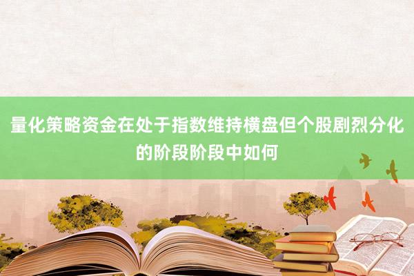 量化策略资金在处于指数维持横盘但个股剧烈分化的阶段阶段中如何